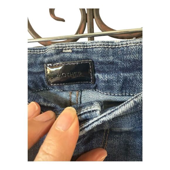 Mother jeans looker RARE Mother Looker Jeans w/ custom embroidered message 27. - Picture 7 of 11